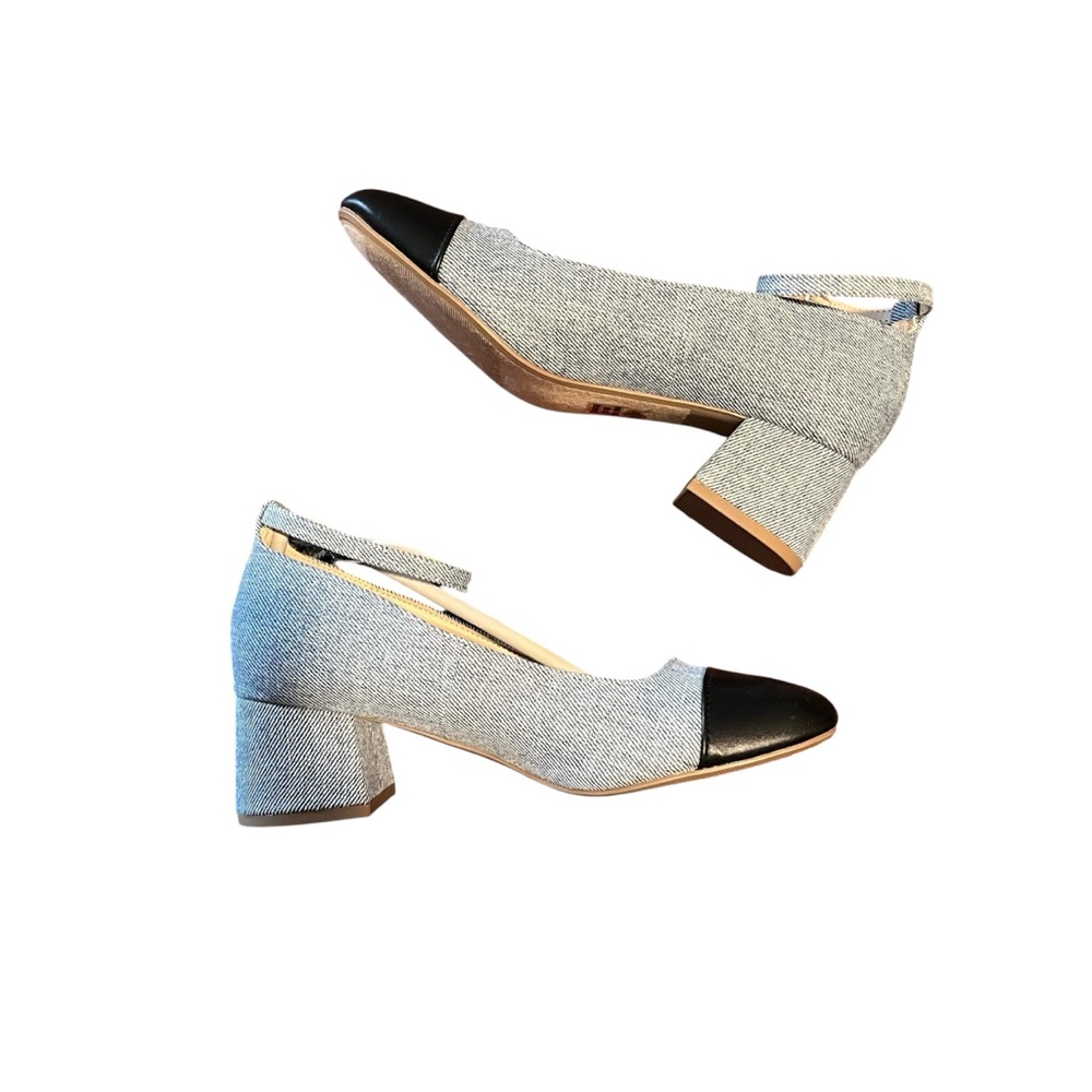 ✨ Chic Two-Tone Block Heel Pumps ✨